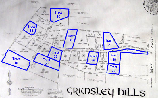 Survey of Grimsley Hills Land - East Tennessee Land for Sale