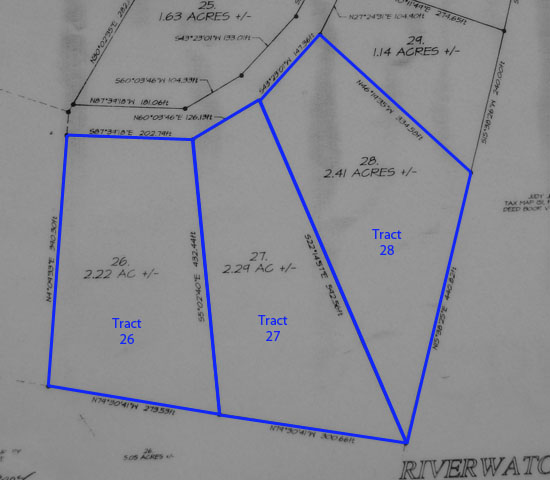 Survey of River Watch 2 - East Tennessee Land for Sale